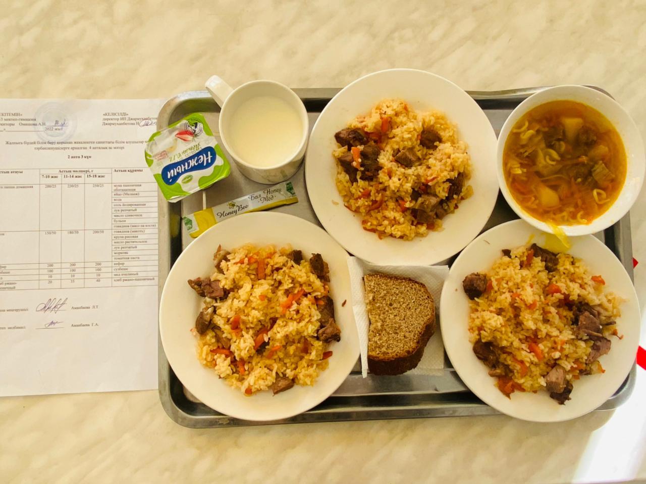 13.04.2022ж күнгі бақылаудағы ас мәзірі