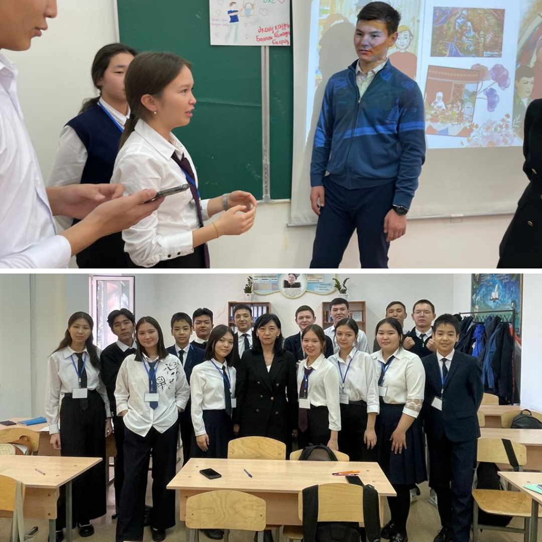 10 «А» сынып оқушыларымен «Отбасы- тәрбиенің басты ұясы» тақырыбында тренинг жүргізілді.