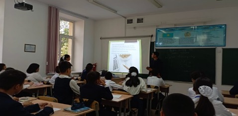 Оқушылардың  адамгершілігі  және  құқықтық  мәдениетін жоғарлатуға  бағытталған  тақырыптық  сынып  сағаттары  оффлайн режимінде өткізілді.